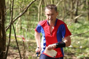 Competing at British middle distance orienteering champs, Worthlodge Forest, Crawley (May 2011)